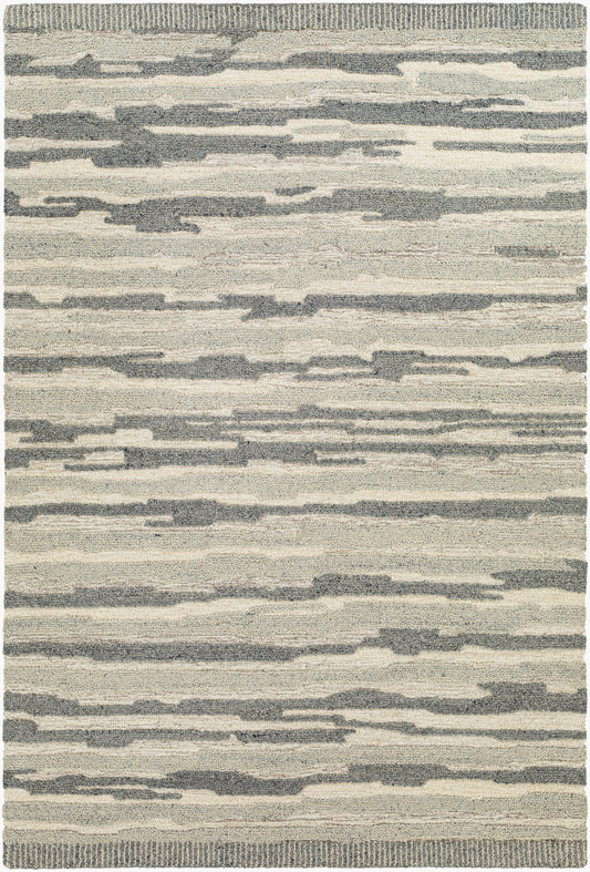 Alfombra decorativa de lana hecha a mano Madelyn MYN-2306 de 2' x 3'