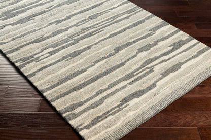 Alfombra decorativa de lana hecha a mano Madelyn MYN-2306 de 2' x 3'