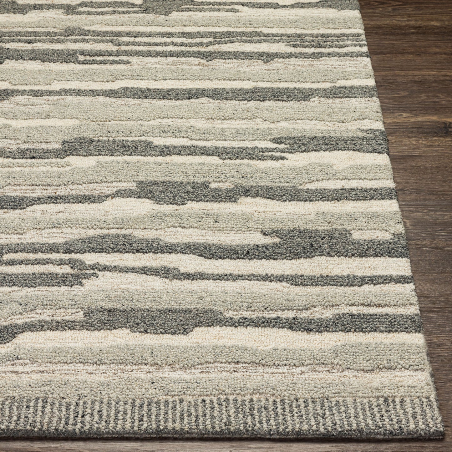 Alfombra decorativa de lana hecha a mano Madelyn MYN-2306 de 2' x 3'