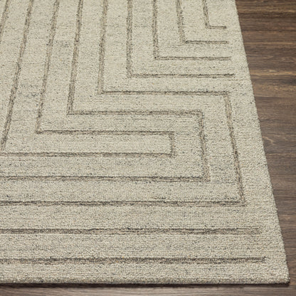 Madelyn MYN-2307 Alfombra de lana hecha a mano de 5' x 7'