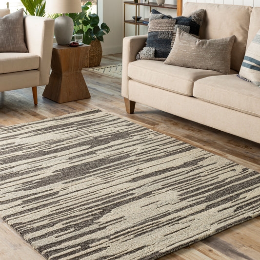 Madelyn MYN-2309 Alfombra de lana hecha a mano de 9' x 12'