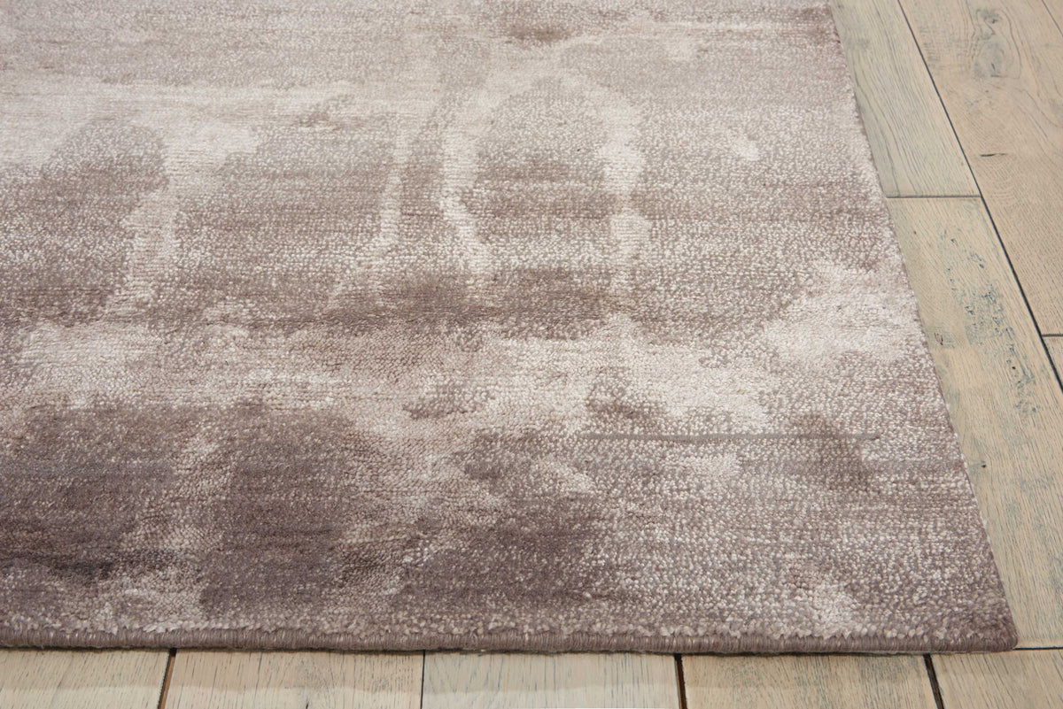Silk Shadows SHA02 Silver Knotted Rug