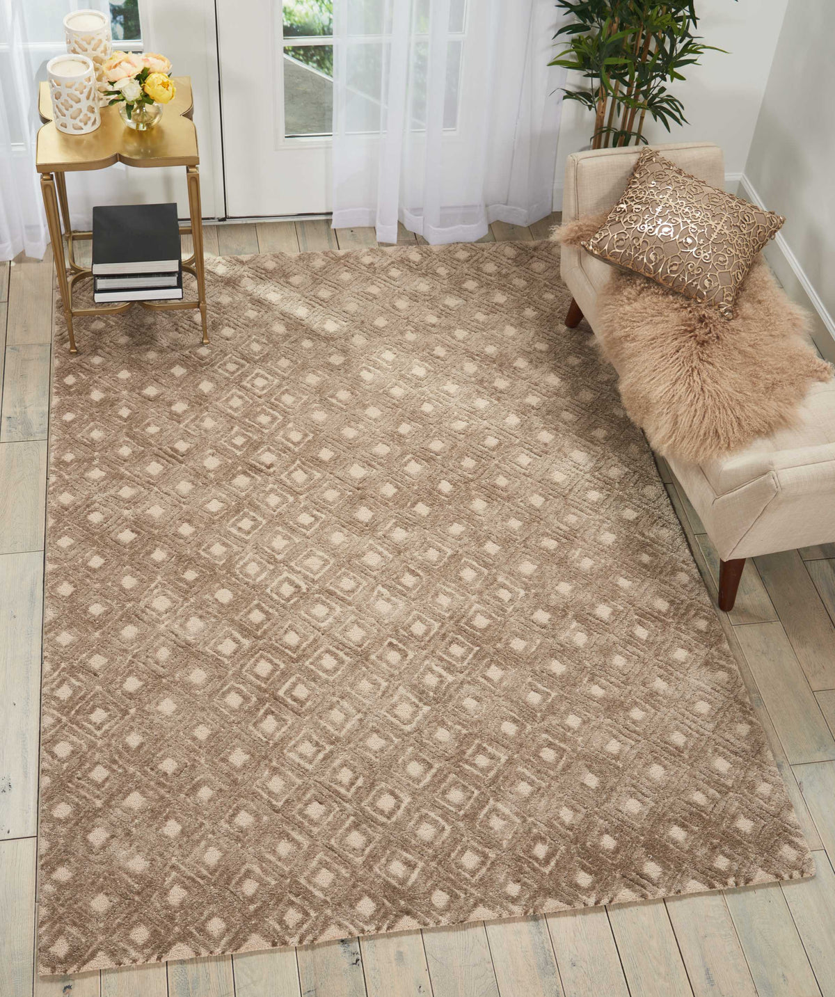 Deco Mod DEC02 Taupe Tufted Rug