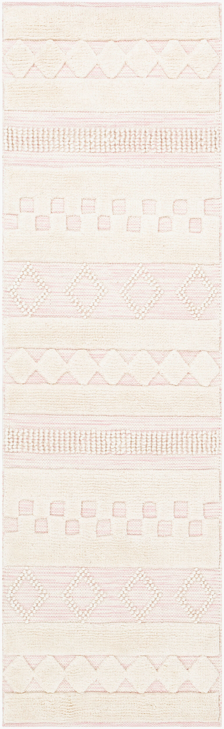 Nairobi NAB-2301 8ft Runner Handmade Wool Runner Rug