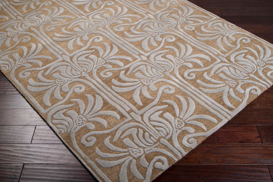 Alfombra de lana hecha a mano Natura NAT-7037 de 2,7 x 3,6 m