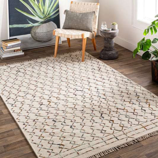 Nettie NET-1001 2' x 3' Handmade Wool Accent Rug