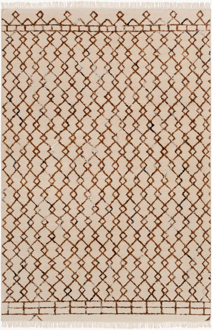 Alfombra de lana hecha a mano Nettie NET-1002 de 8' x 10'