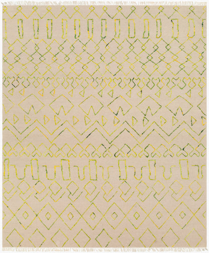 Alfombra de lana hecha a mano Nettie NET-1004 de 8' x 10'