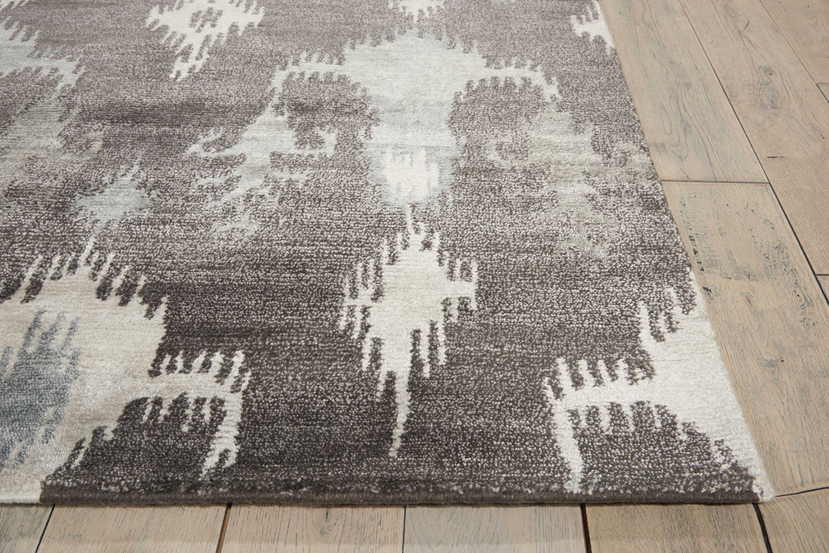 Silk Shadows SHA09 Grey Knotted Rug
