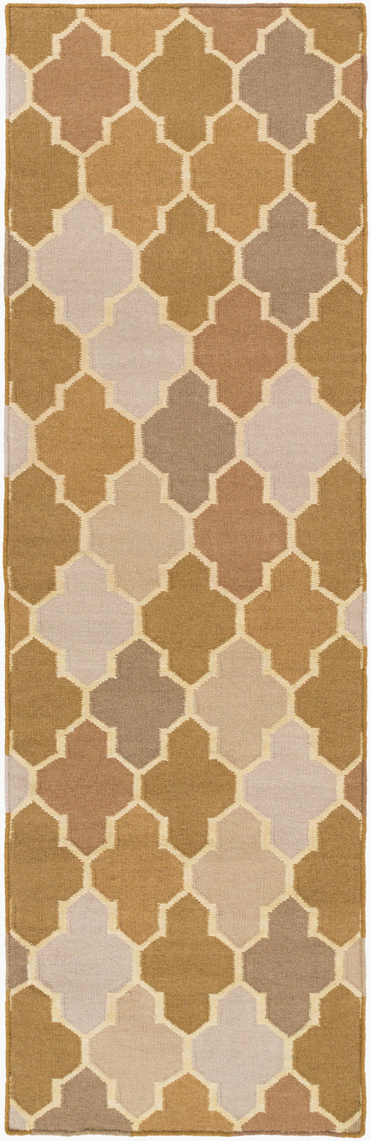 Nia NIA-7006 8ft Runner Handmade Wool Runner Rug