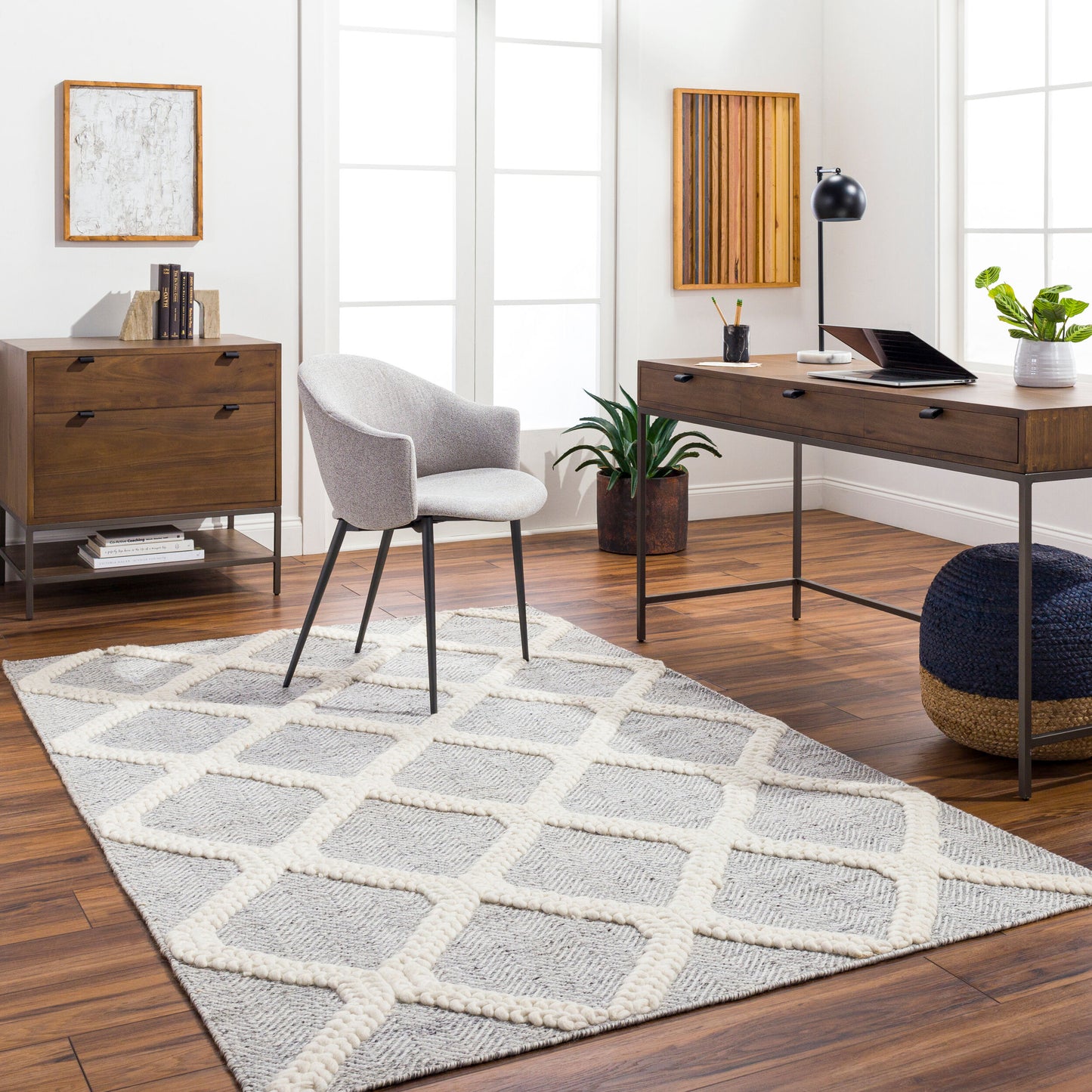 Nina NNA-2301 8ft Runner Handmade Recyled Runner Rug