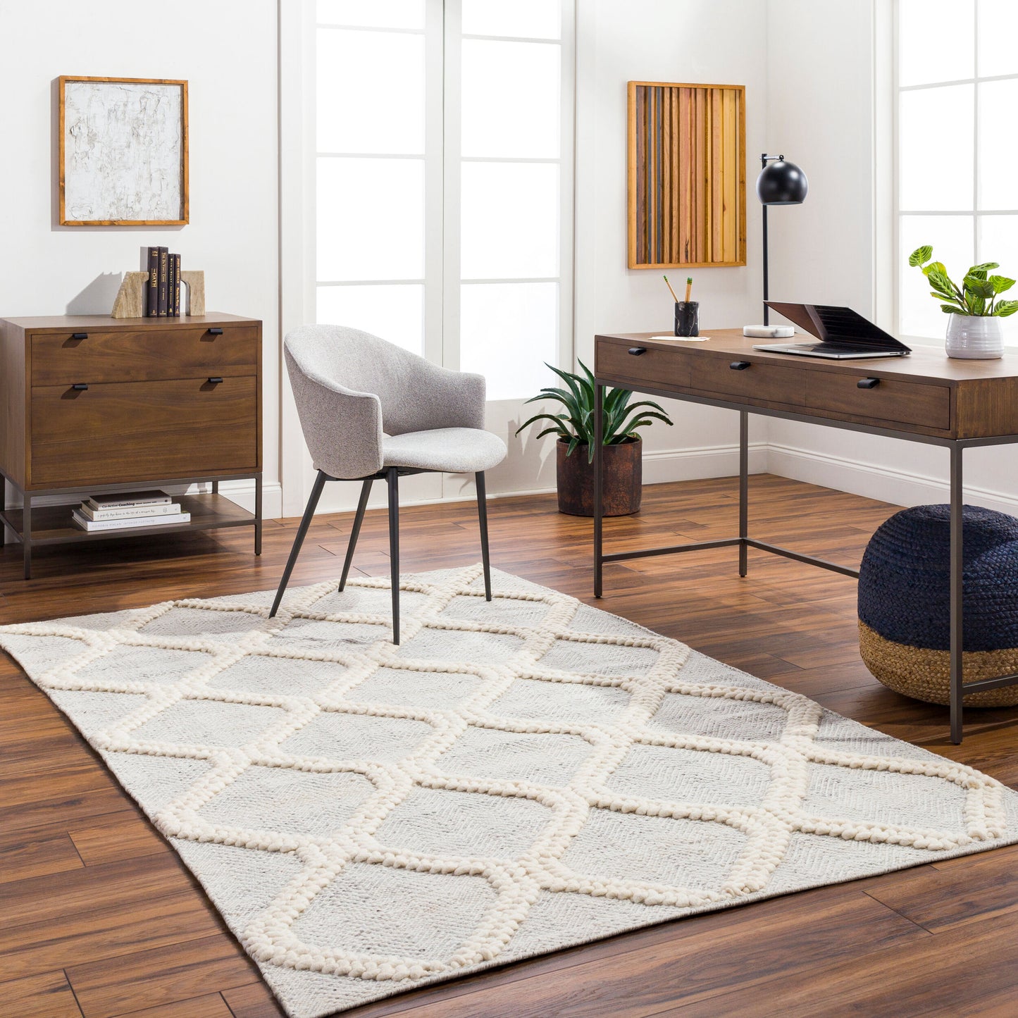 Nina NNA-2302 8ft Runner Handmade Recyled Runner Rug