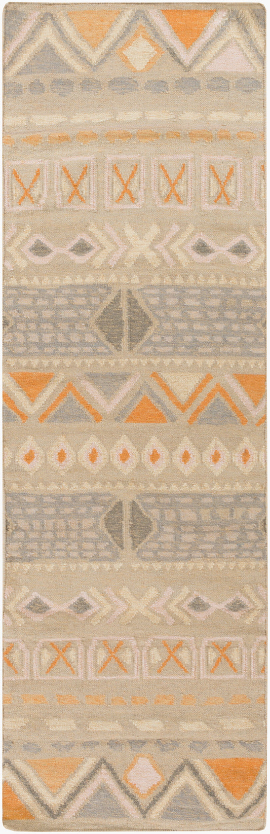 Nomad NOD-104 8ft Runner Handmade Wool Runner Rug