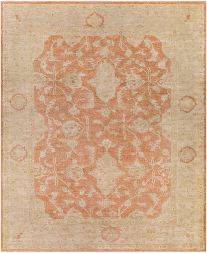 Alfombra de lana hecha a mano Normandy NOY-8000 de 8' x 10'