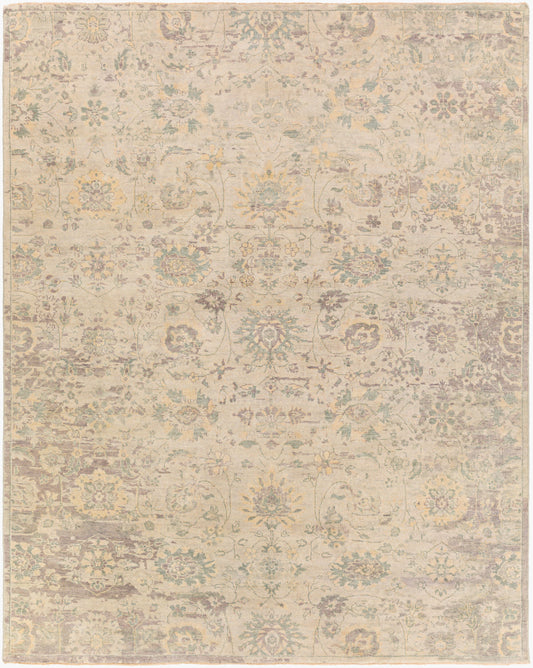 Alfombra de lana hecha a mano Normandy NOY-8006 de 8' x 10'