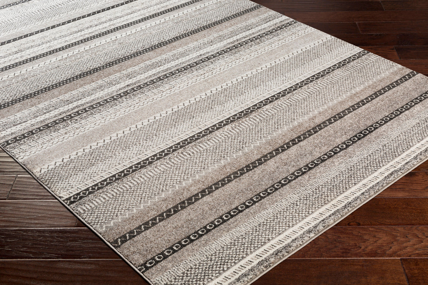 Alfombra decorativa tejida a máquina nepalí NPI-2311 de 2' x 3'