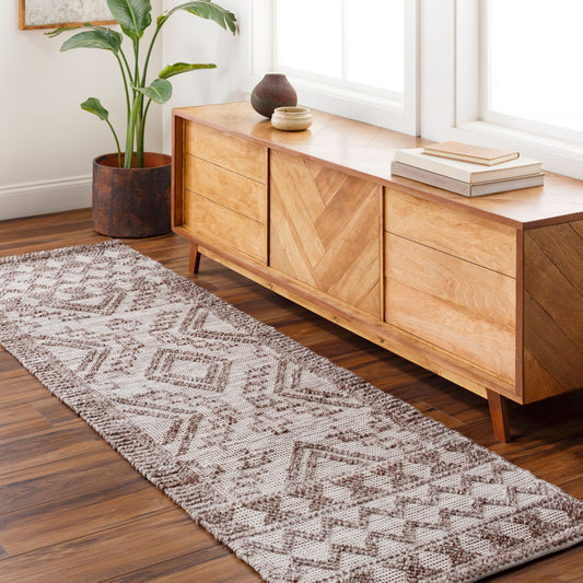 Napoli NPO-2303 8ft Runner Handmade Recyled Runner Rug