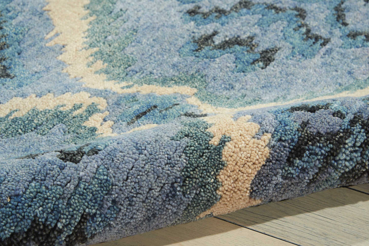 Tahoe Modern MTA06 Denim Blue Knotted Rug