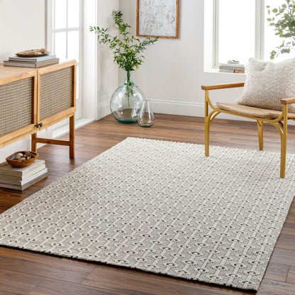 Alfombra de lana hecha a mano Nevada NVD-2301 de 1,52 m x 2,13 m