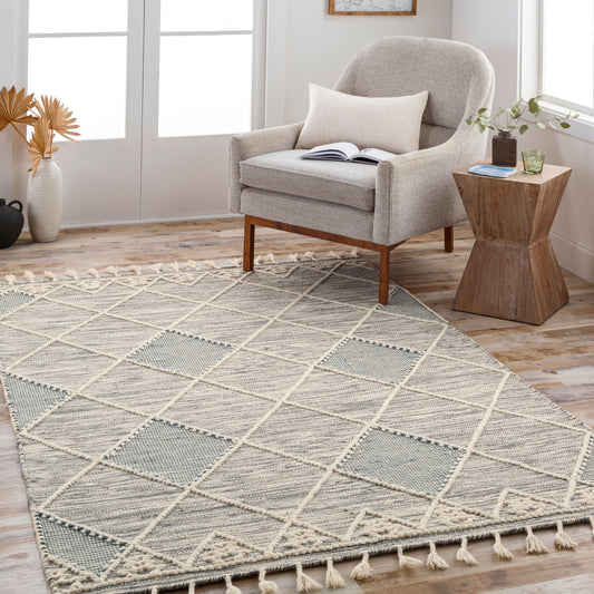 Alfombra de lana hecha a mano Norwood NWD-2307 de 1,52 m x 2,13 m