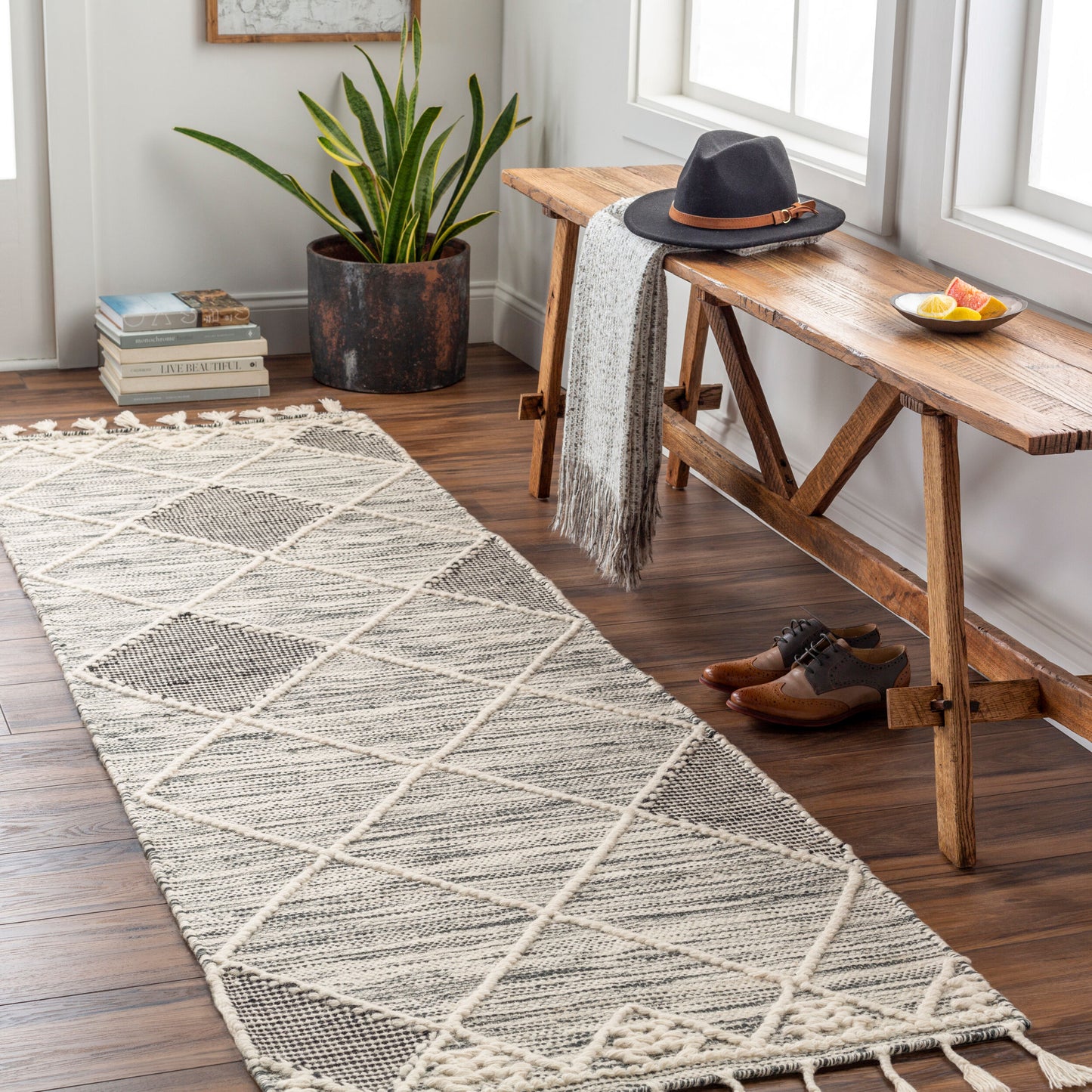 Alfombra de lana hecha a mano Norwood NWD-2308 de 2,4 m