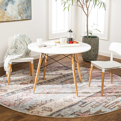 New Mexico NWM-2311 5ft Round Machine Woven Area Rug