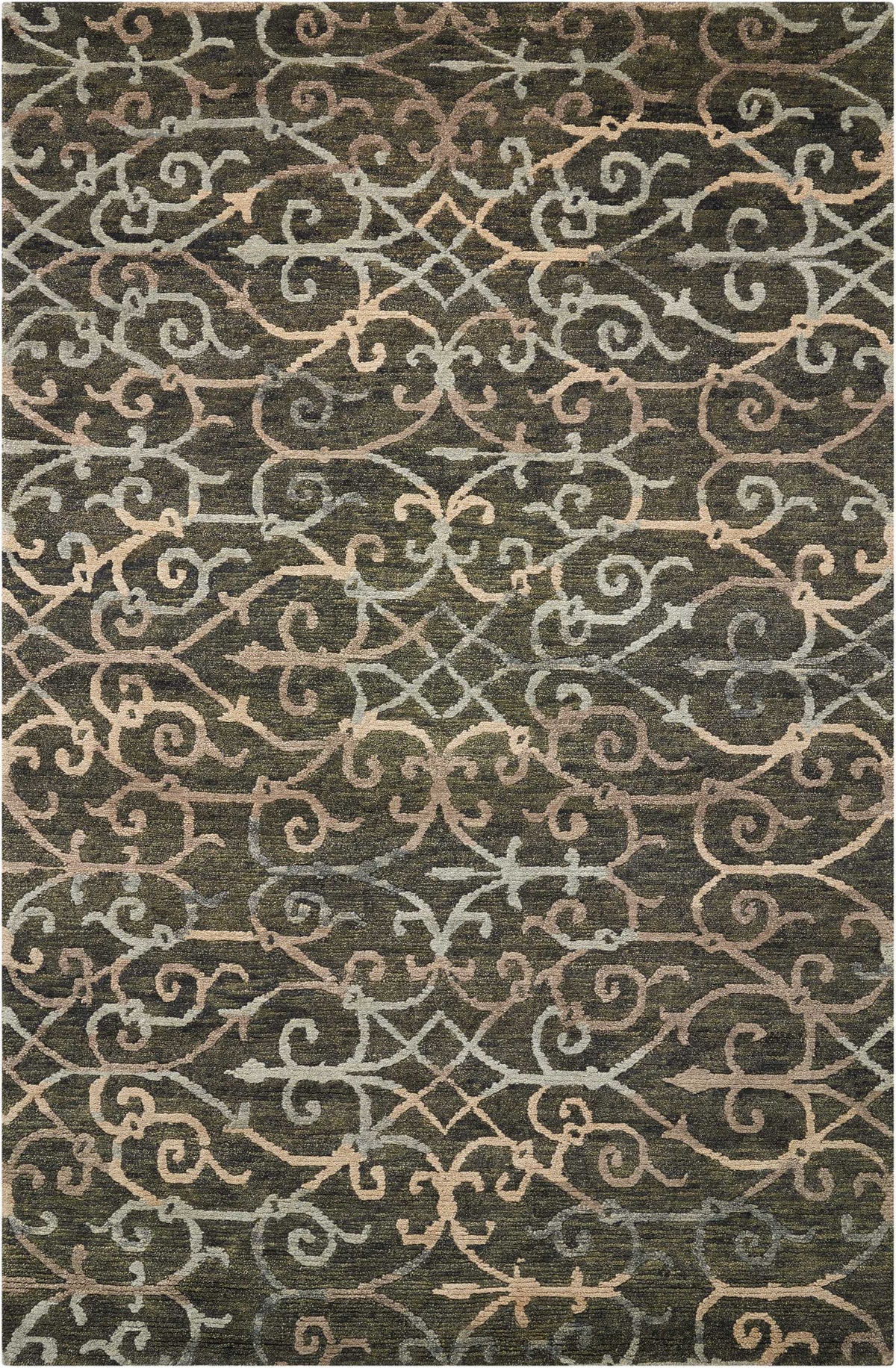 Tahoe Modern MTA05 Charcoal Knotted Rug