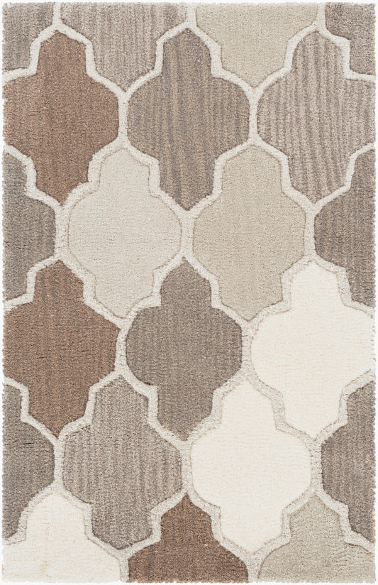 Oasis OAS-1088 Alfombra decorativa de lana hecha a mano de 2' x 3'