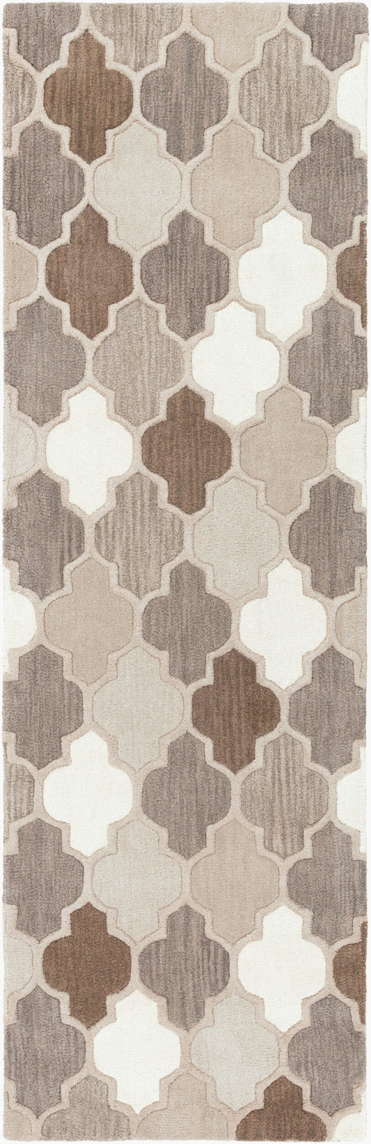 Oasis OAS-1088 8ft Runner Handmade Wool Runner Rug