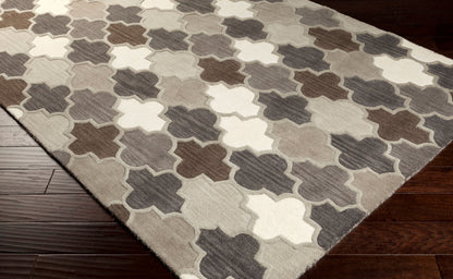 Oasis OAS-1088 8ft Round Handmade Wool Area Rug