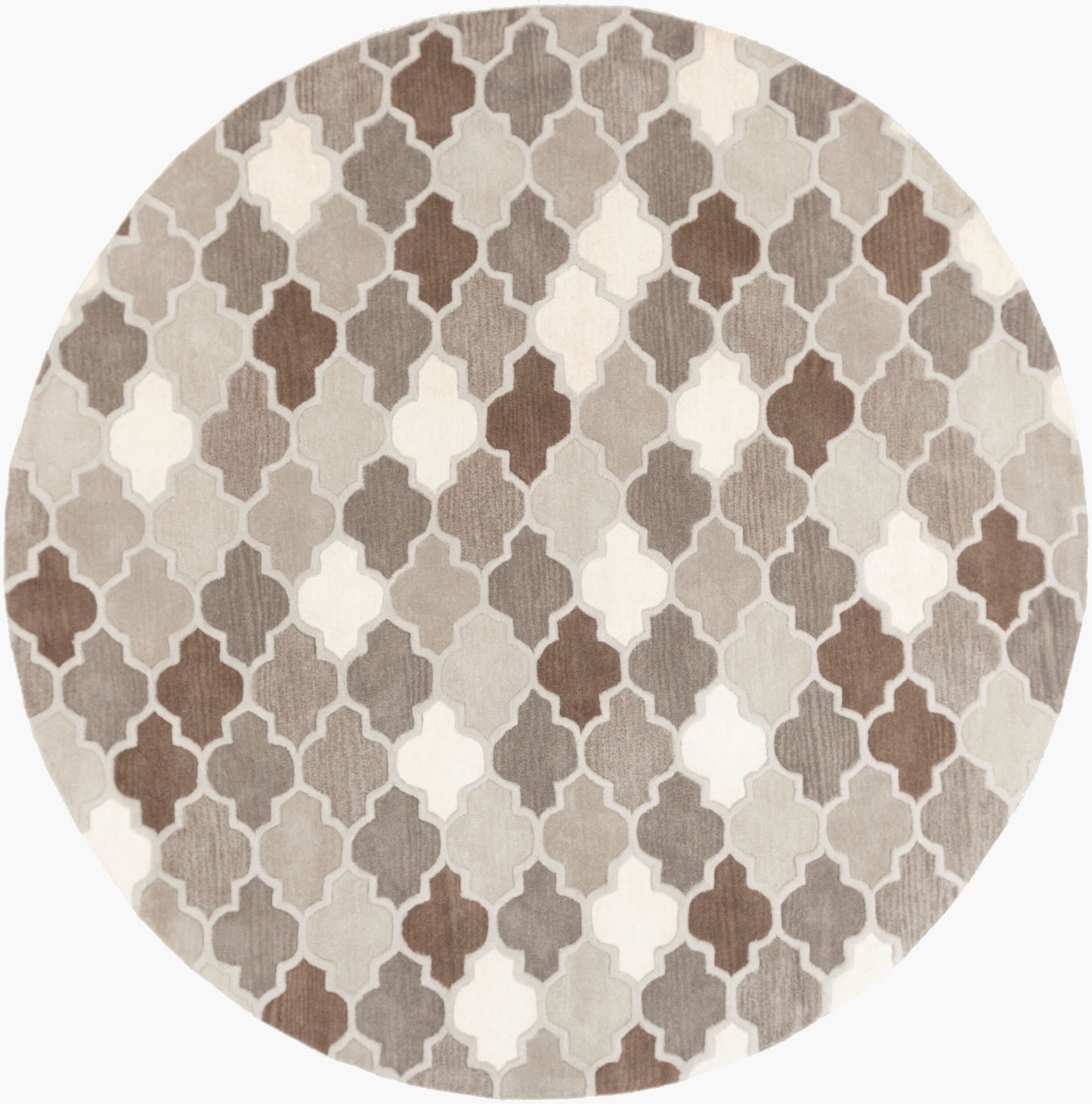 Oasis OAS-1088 8ft Round Handmade Wool Area Rug