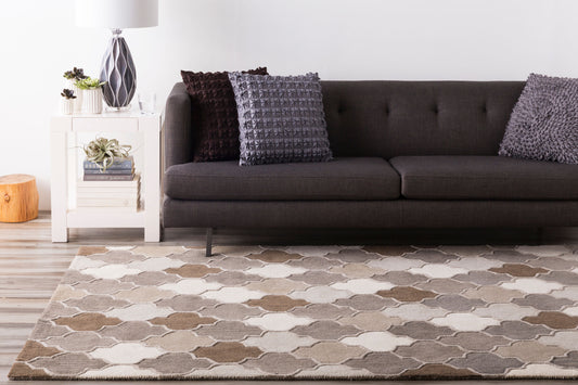 Oasis OAS-1088 6ft Round Handmade Wool Area Rug