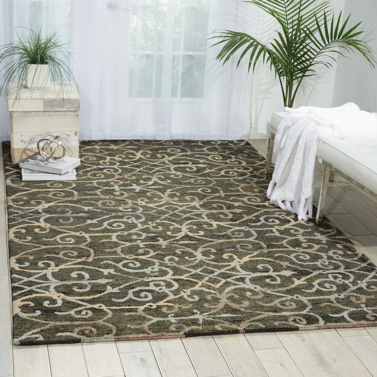 Tahoe Modern MTA05 Charcoal Knotted Rug