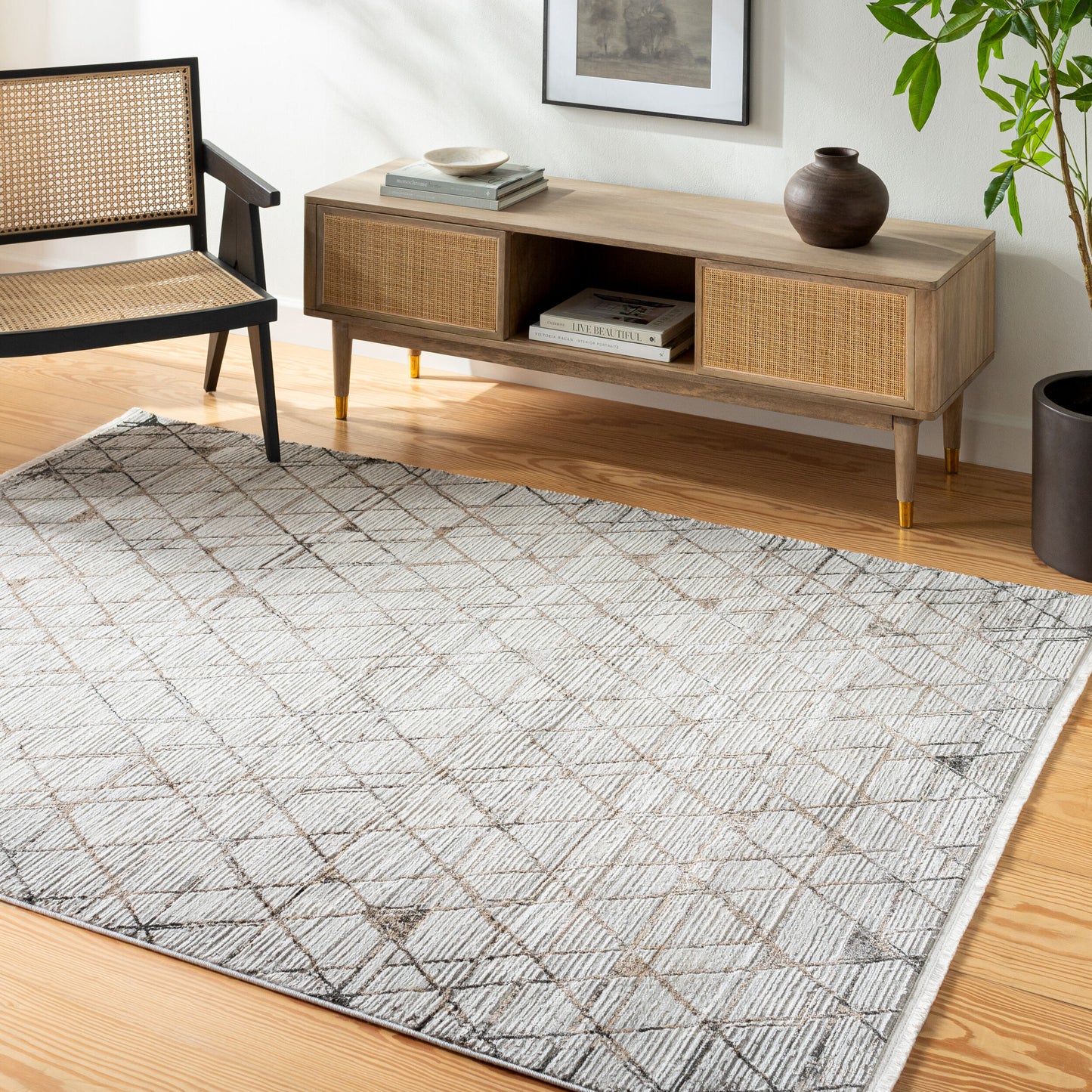 Alfombra tejida a máquina Obsession OBN-2302 de 8' x 10'