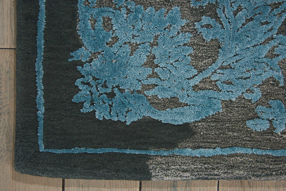 Opaline OPA12 Charcoal Blue Tufted Rug