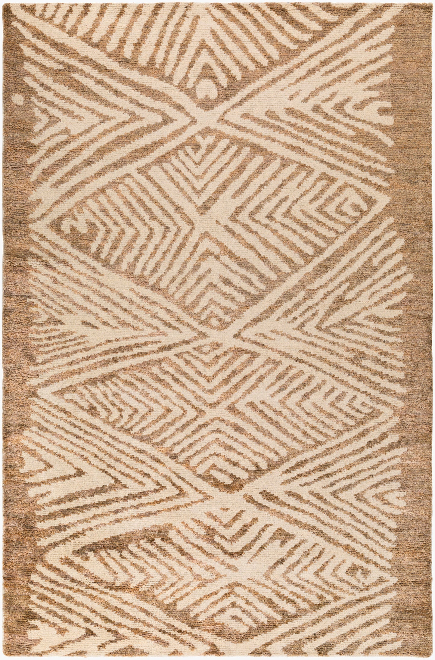 Alfombra decorativa de yute hecha a mano Orinocco OOC-1005 de 2' x 3'