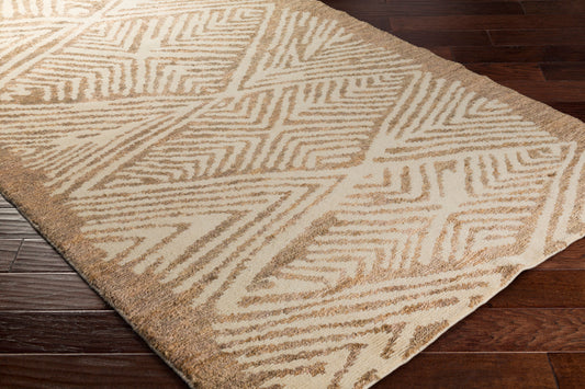 Alfombra decorativa de yute hecha a mano Orinocco OOC-1005 de 2' x 3'