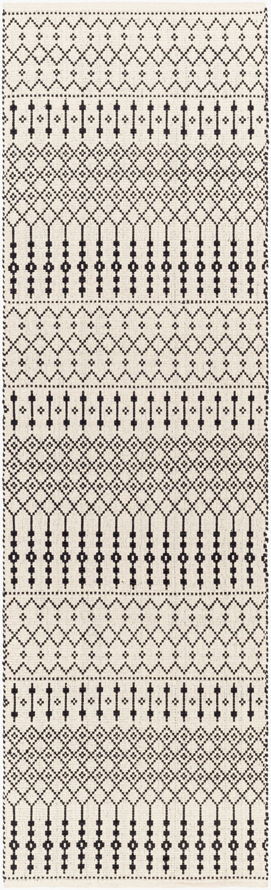 Osasuna OSA-2300 8ft Runner Handmade Runner Rug