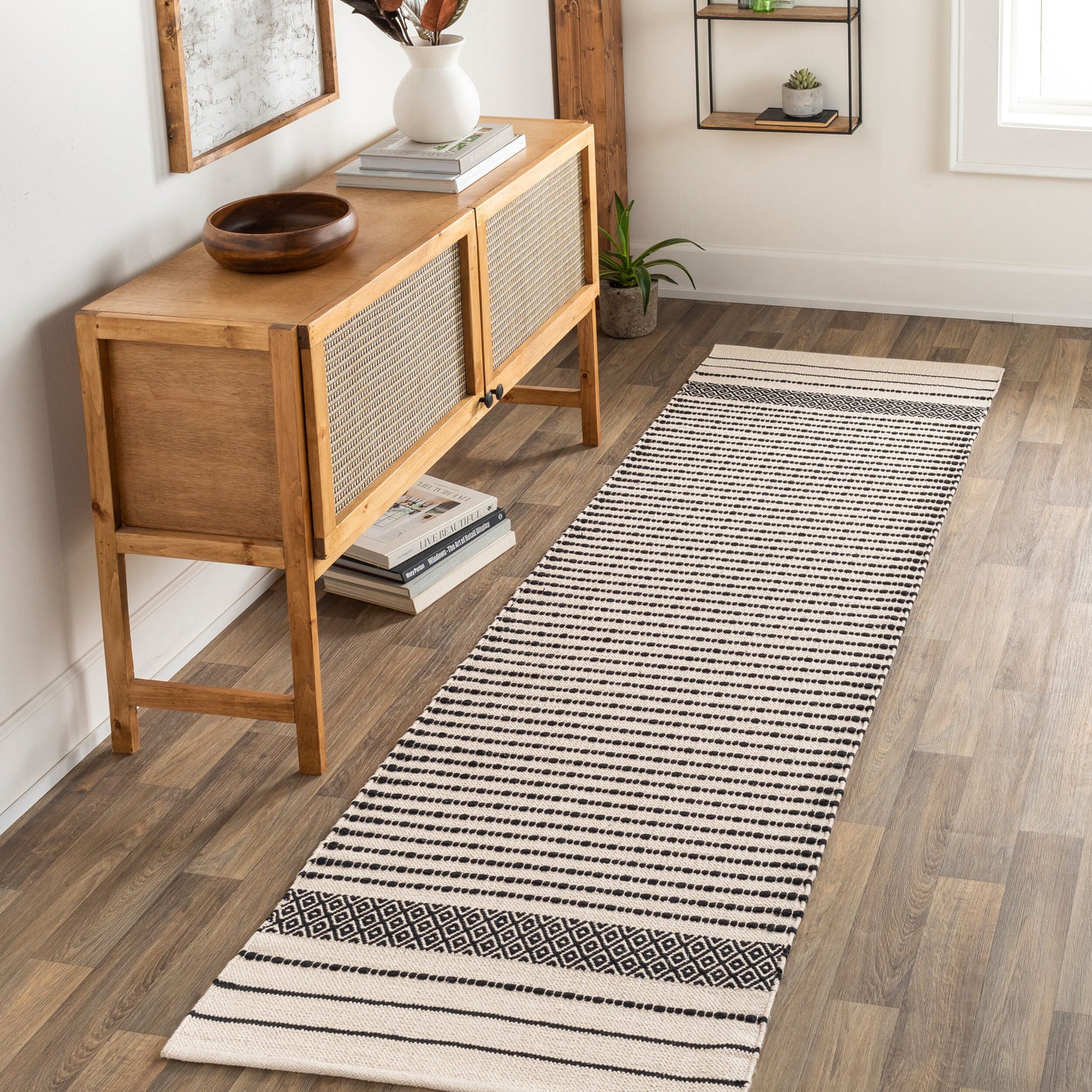 Osasuna OSA-2303 8ft Runner Handmade Runner Rug