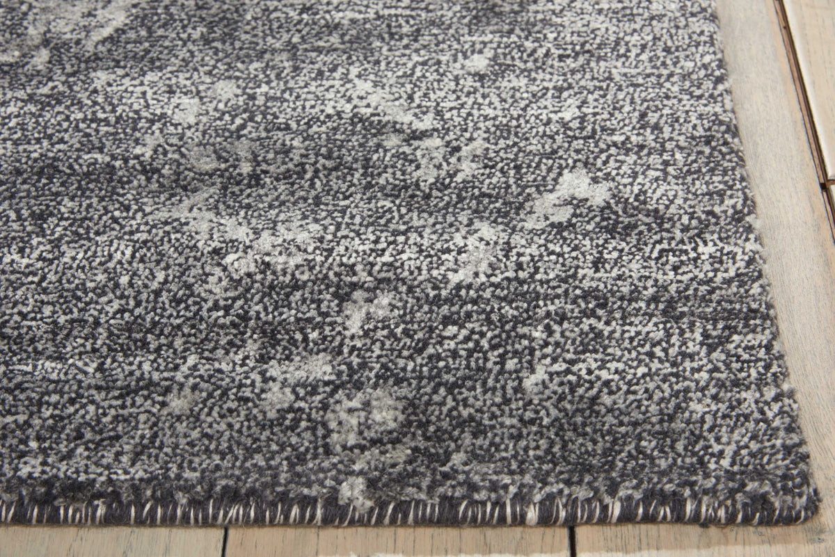 Silk Shadows SHA14 Graphite Knotted Rug