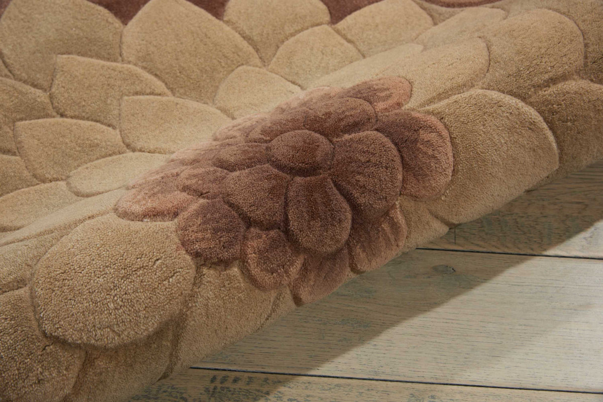 Tropics TS11 Taupe Green Tufted Rug