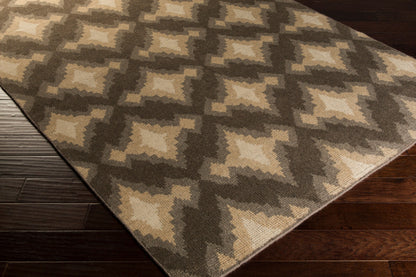 Alfombra de lana hecha a mano Pueblo PBL-6004 de 8' x 11'