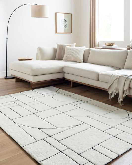Portobello PBO-2302 5' x 7' Handmade Wool Area Rug