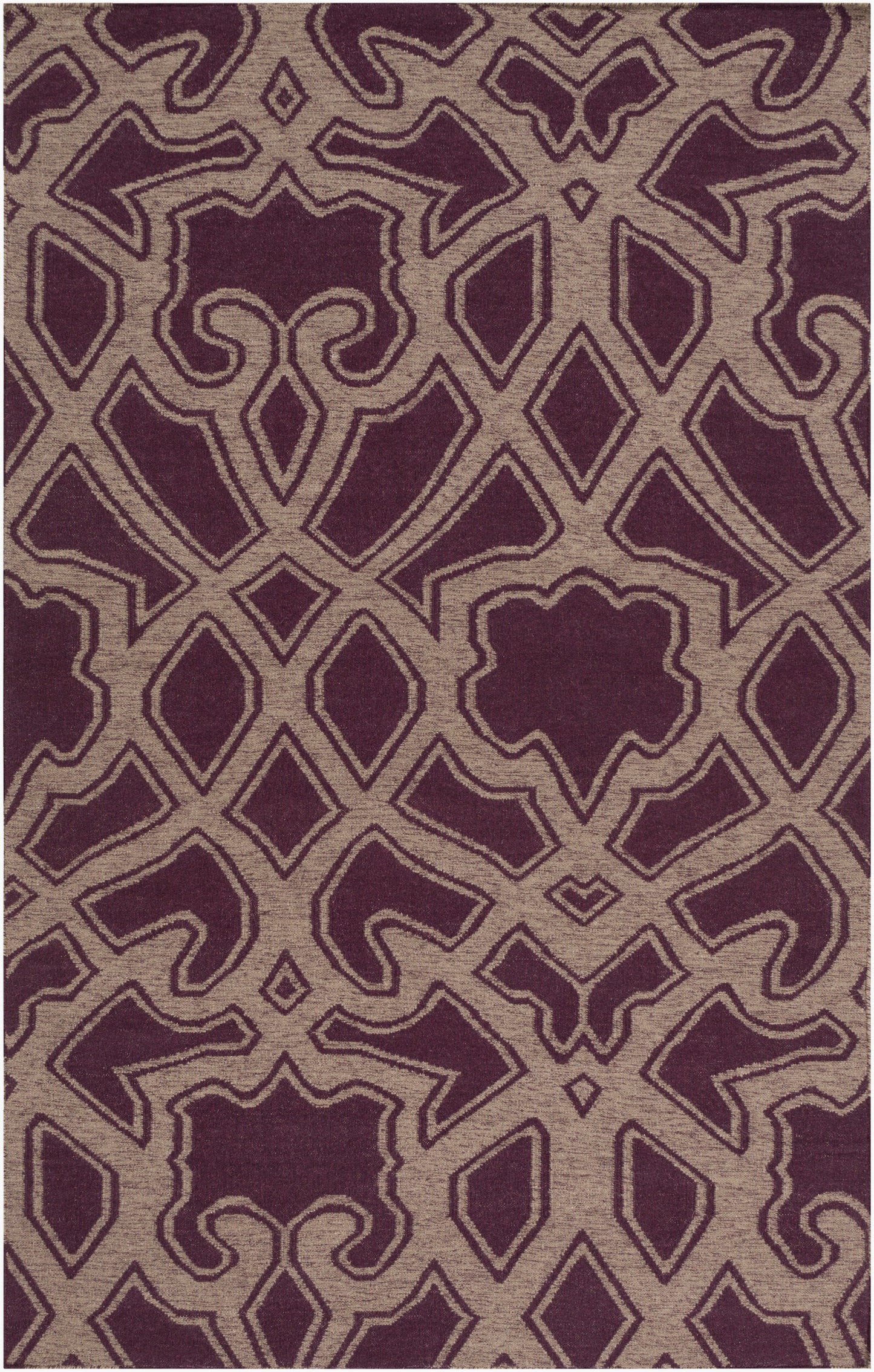 Alfombra decorativa de lana Paddington PDG-2011, hecha a mano, de 2' x 3'