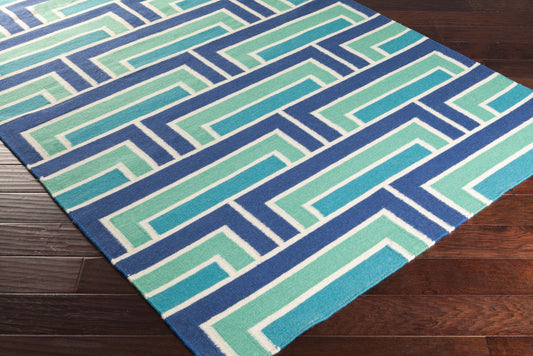 Alfombra decorativa de lana Paddington PDG-2037 de 2' x 3' hecha a mano
