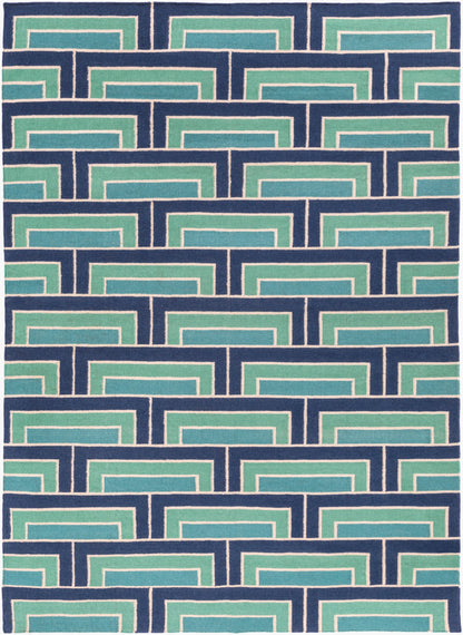 Alfombra decorativa de lana Paddington PDG-2037 de 2' x 3' hecha a mano