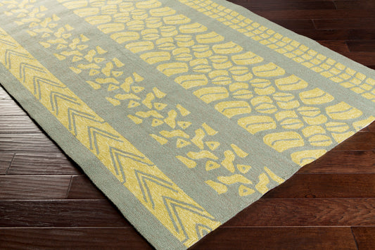 Alfombra redonda Pandemonium PDM-1007 de 2,4 m, hecha a mano, para interior y exterior