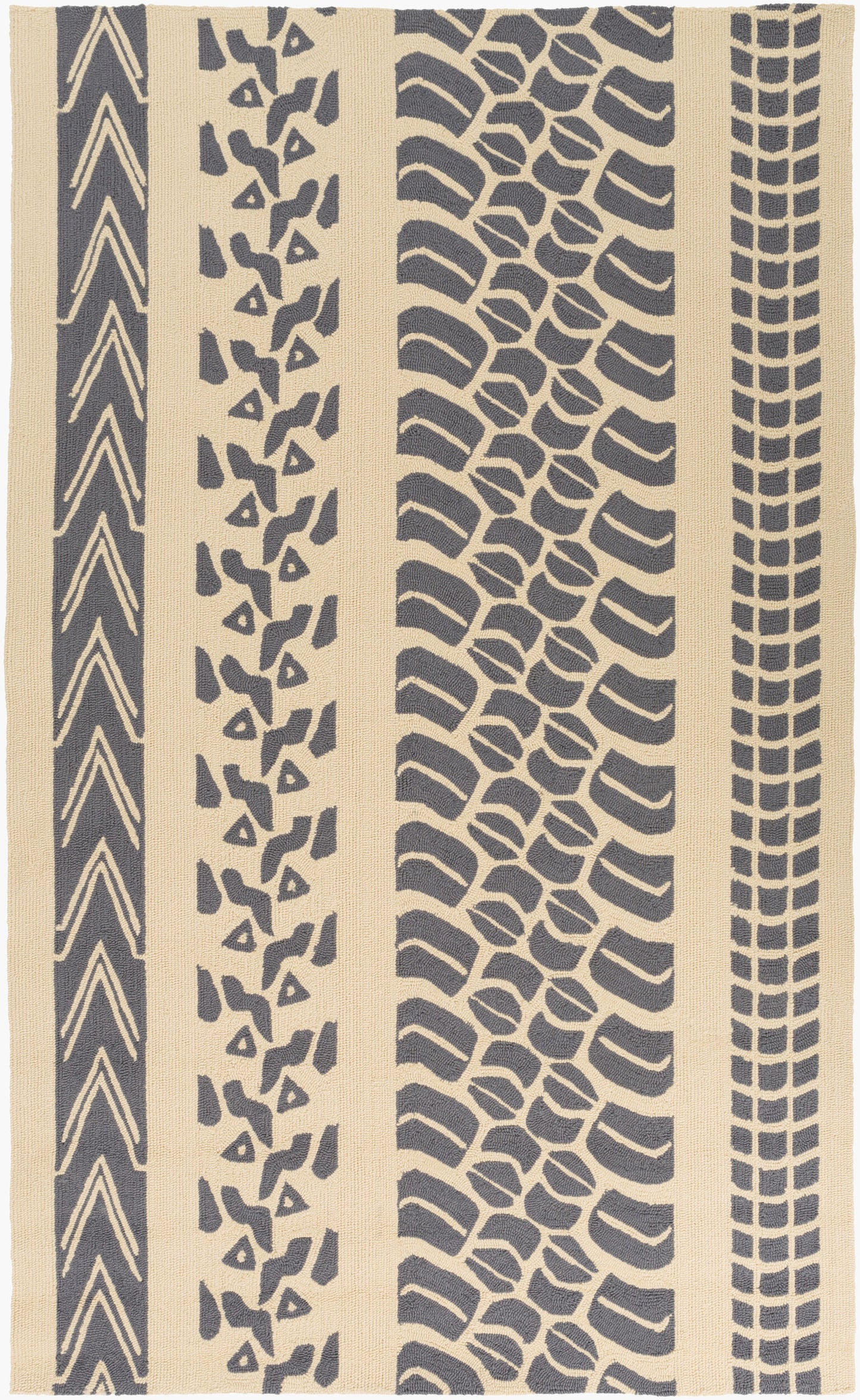 Alfombra Pandemonium PDM-1008 de 1,52 m x 2,44 m para interior y exterior, hecha a mano