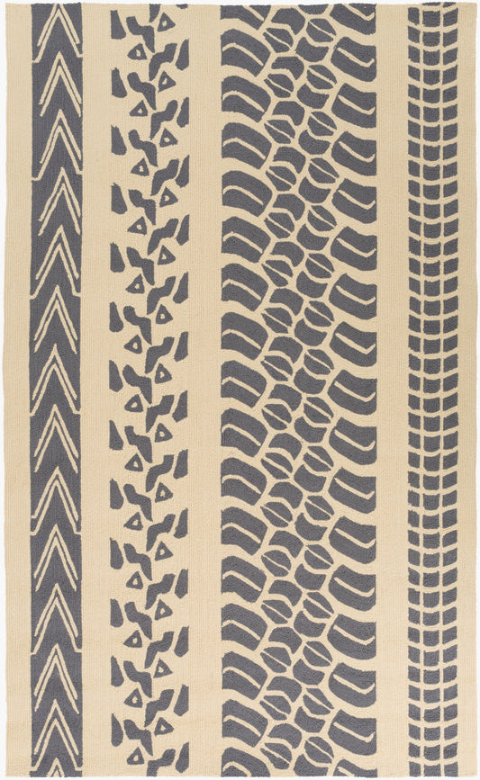 Alfombra Pandemonium PDM-1008 de 1,52 m x 2,44 m para interior y exterior, hecha a mano