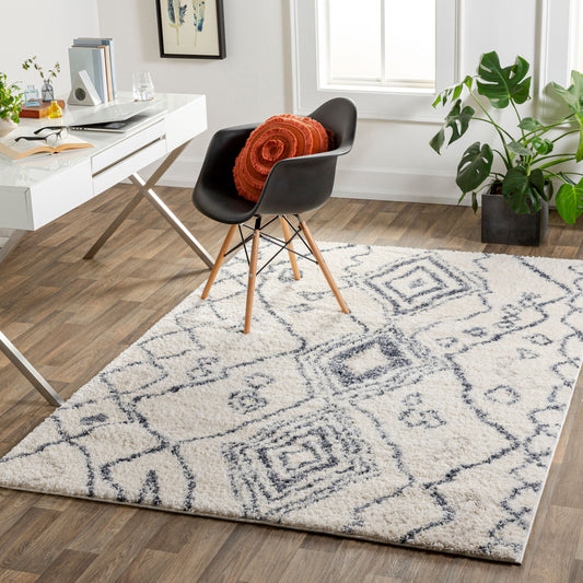 Alfombra tejida a máquina Puffy Shag PFY-2304 de 1,52 m x 2,13 m